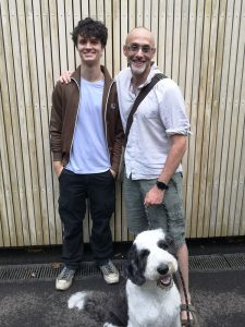 Arthur with Drama Teacher Rob (and his dog)