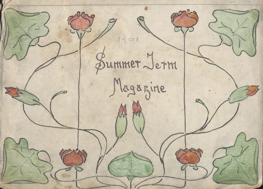 1901 Summer Jern Magazine with drawings of flowers and leaves