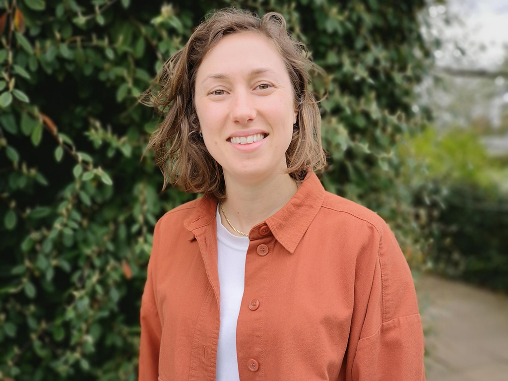 Eleanor Mitchell-Webb, head of Sixth Form at the King Alfred School, poses in the School grounds