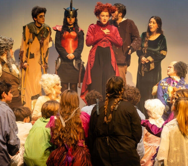 Cast of The Ballard of Raggedy Alice on stage