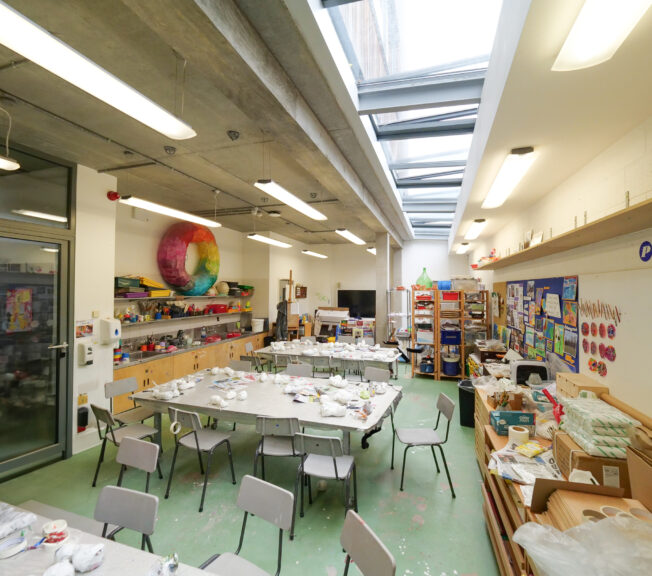 Meeting rooms available for hire at The King Alfred School North London, Art Room